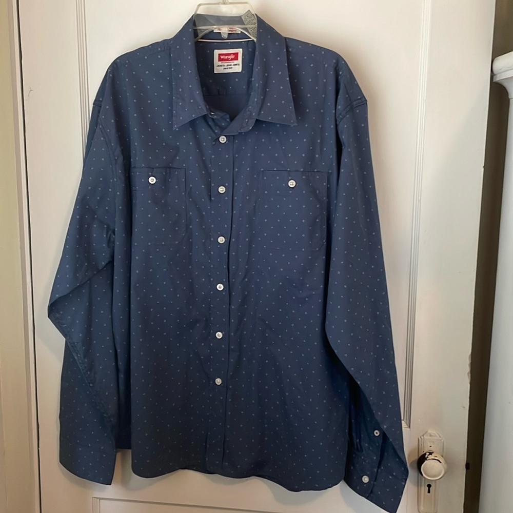 Wrangler Flex For Comfort Western Shirt Mens Sz 2XL Like New